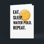 Eten Slapen Waterpolo Herhalen Waterpolo Speler Ca Kaart<br><div class="desc">Koop dit vintage waterpolo cadeau met de tekst "Eten Slapen Waterpolo Herhalen" voor iedereen die van waterpolo houdt en een gepassioneerde waterpolo speler is. Maakt een grappig cadeau voor je team of coach.</div>