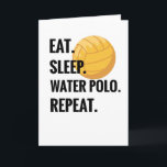 Eten Slapen Waterpolo Herhalen Waterpolospeler Cad Kaart<br><div class="desc">Koop dit vintage waterpolocadeau met de tekst "Eten Slapen Waterpolo Herhalen" voor iedereen die van waterpolo houdt en een gepassioneerde waterpolospeler is. Maakt een grappig cadeau voor je team of coach.</div>