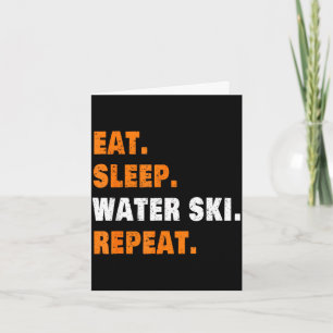 Eten slapen waterski herhalen kaart