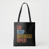 ETEN SLAPEN WISKUNDE HERHALEN TOTE BAG (Voorkant)