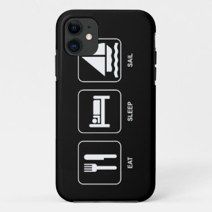 Eten Slapen Zeilen iPhone 11 Hoesje