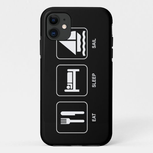 Eten Slapen Zeilen Case-Mate iPhone Case (Achterkant)