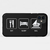 Eten Slapen Zeilen Case-Mate iPhone Case (Achterkant (horizontaal))