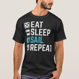 Eten Slapen Zeilen T-shirt