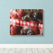 Eten - Snoep - Zoethout Hapjes Canvas Afdruk (Insitu (Houten vloer))