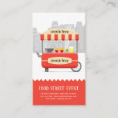 Eten straat friet snack visitekaartje (Voorkant)
