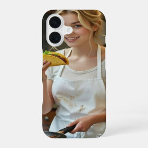 Eten Tacos Foto Personaliseren Aanpassen iPhone 16 Hoesje