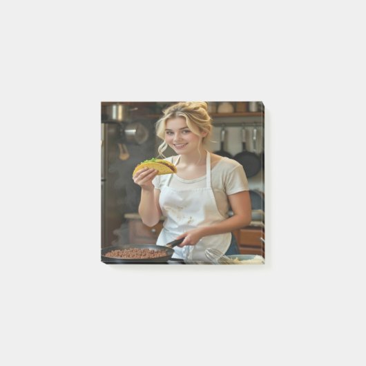 Eten Tacos Foto Personaliseren Aanpassen Post-it® Notes (Voorkant)