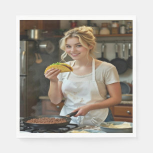 Eten Tacos Foto Personaliseren Aanpassen Servet