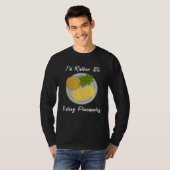 Eten van ananasfruit  Tropisch fruit T-shirt (Voorkant volledig)