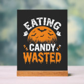 Eten van snoep verspilde Halloween-ontwerp_1 Acryl Bord (Neutraal)
