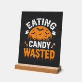Eten van snoep verspilde Halloween-ontwerp_1 Acryl Bord (Hoek)