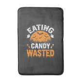 Eten van snoep verspilde Halloween-ontwerp_1 Badmat (Voorkant Verticaal)