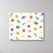 Eten voor denken_volledig Fruity_Pattern Canvas Afdruk (Voorkant)