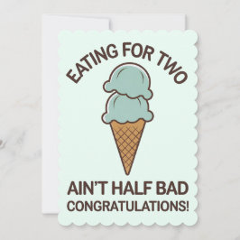 Eten voor twee is niet zo slecht Grappig ijs Kaart