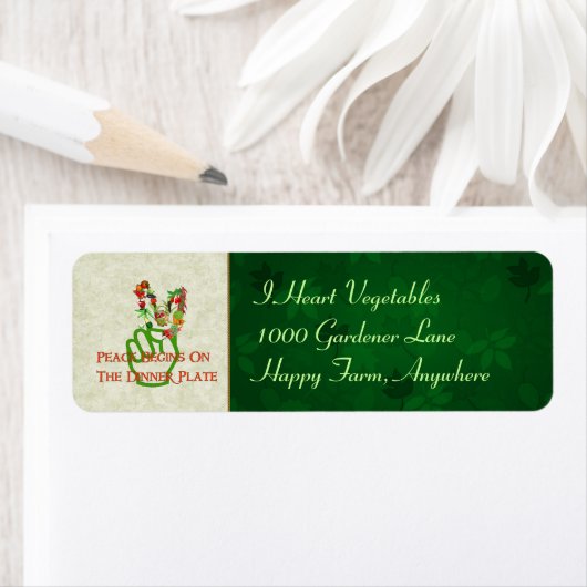 Eten voor vrede etiket (Insitu)