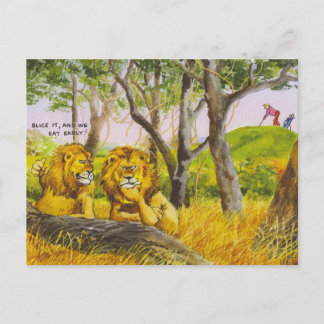 Eten vroeg briefkaart