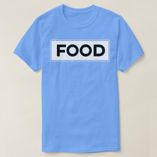 Eten wit zwart t-shirt (Design voorkant)