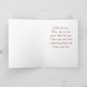 "ETENDE BLOEMEN" VOOR IEMAND DIE BLOEMEN KWEEEKT KAART (Binnen)