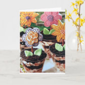 "ETENDE BLOEMEN" VOOR IEMAND DIE BLOEMEN KWEEEKT KAART (Gele Bloem)