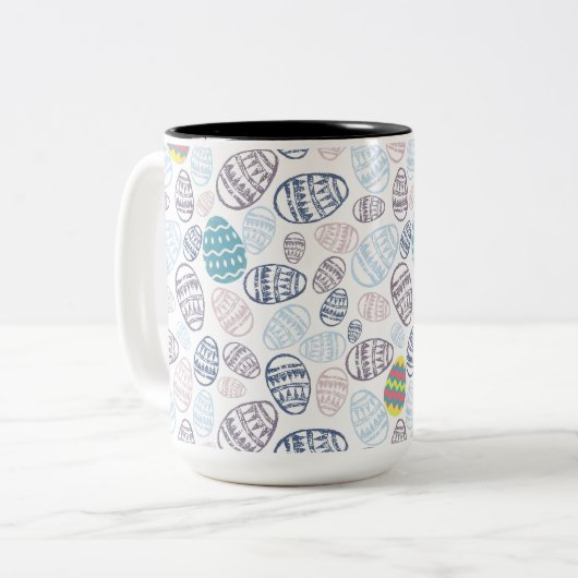 Eter ei plezier tweekleurige koffiemok (Voorkant links)