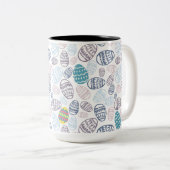 Eter ei plezier tweekleurige koffiemok (Voorkant rechts)