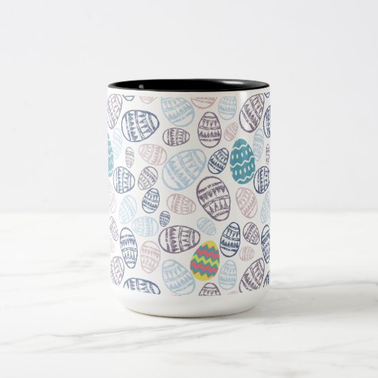 Eter ei plezier tweekleurige koffiemok (Center)