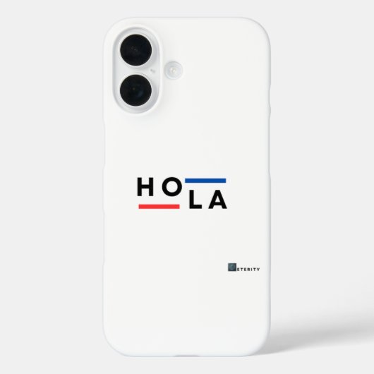 Eterity HOLA Minimalistische iPhone Case (Achterkant)
