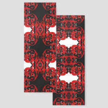 Eternal Abstract Rood Zwart Wit Vloeibare Kunst