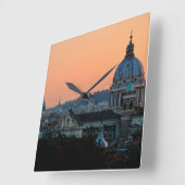 Eternal Beauty of Rome Vierkante Klok (Hoek)