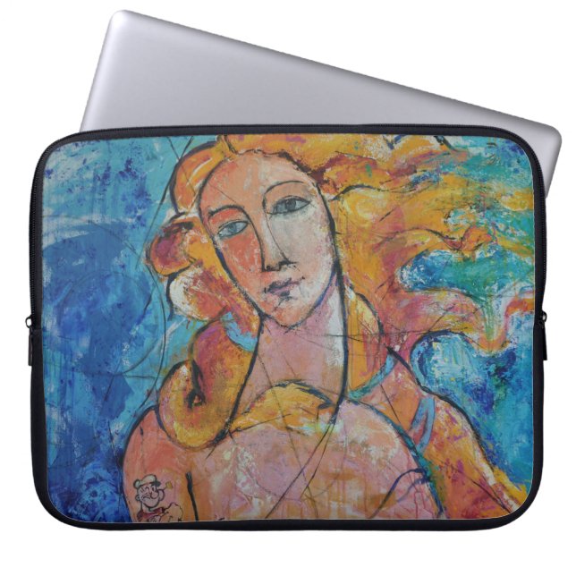 "Eternal beauty" padded laptop case (Voorkant)