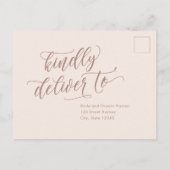 Eternal Bliss Editable Color RSVP Reply Kaart (Achterkant)