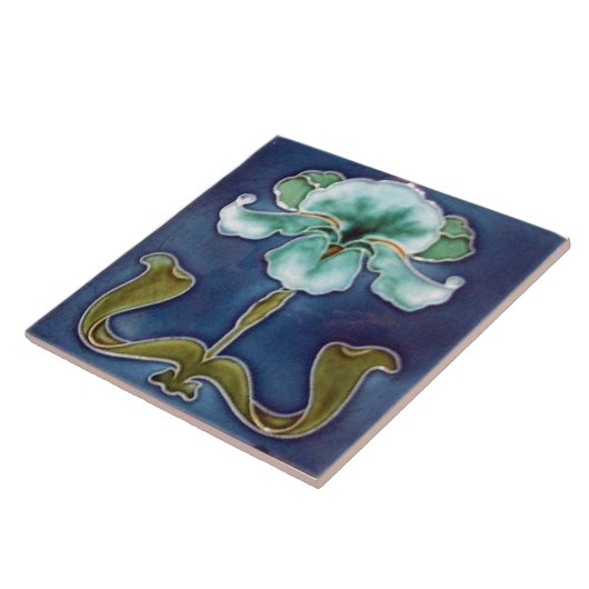 Eternal Bloom Blue Iris Tegeltje (Zijkant)