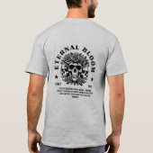 Eternal Bloom Gotische Schedel T-Shirt (Achterkant)
