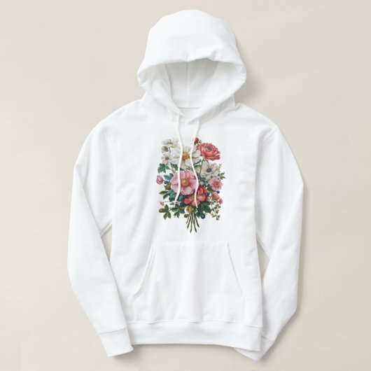 Eternal Bloom – Premium Floral Crop Hoodie | Radia (Design voorkant)