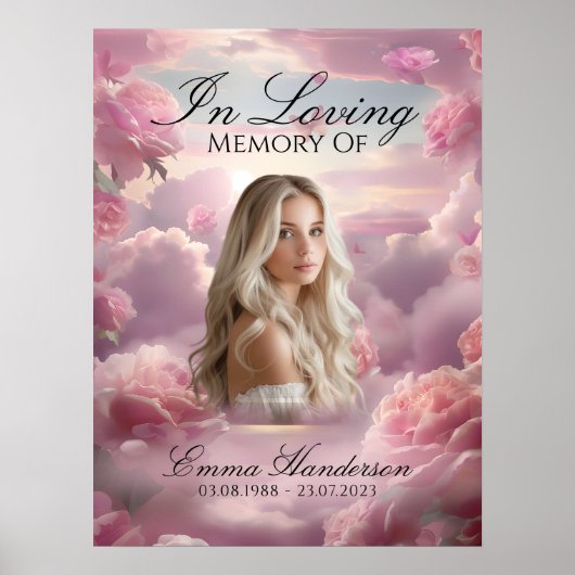 Eternal Blossoms Memorial Welkomstbord Poster (Voorkant)