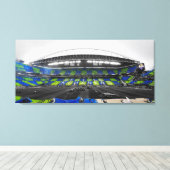 Eternal Blue Forever Green 3-panelbekerfinale Tifo Canvas Afdruk (Insitu (Houten vloer))