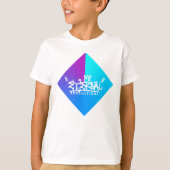 Eternal Blue+roze gradiënt Shirt Juniors (Voorkant)
