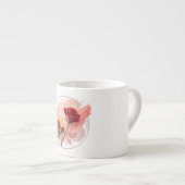 Eternal Blush: A Modern Rose in Abstract Harmony Espresso Kop (Voorkant rechts)