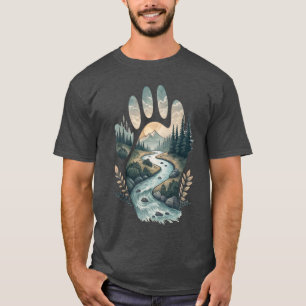 Eternal Bond: Hand naar Paw River Connection T-shirt