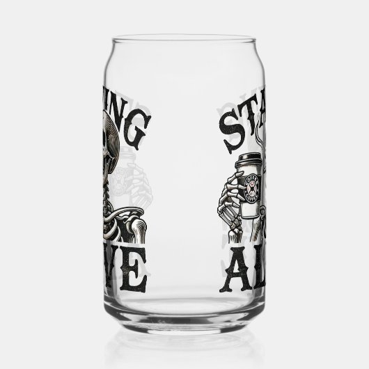 Eternal Brew: Skeleton Can Glass Blikvorm Glas (Rechts)