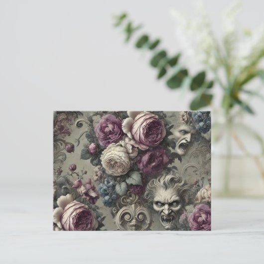 Eternal Conflicts - Gotisch Victoriaans Feestdagenkaart (Staand voorkant)