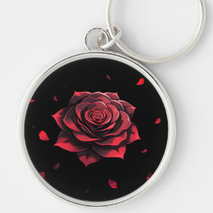 Eternal Crimson Rose - Gotische Noir Sleutelhanger