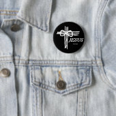 Eternal Cross/JESUS Ronde Button 5,7 Cm (In situ)