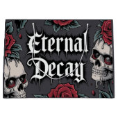 Eternal Decay" Gotische schedel en Roos Groot Cadeauzakje (Voorkant)
