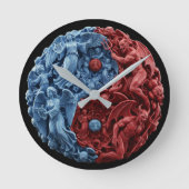 Eternal Duality Wall Clock Ronde Klok (Voorkant)
