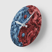Eternal Duality Wall Clock Ronde Klok (Hoek)
