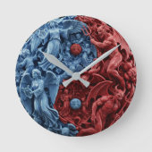 Eternal Duality Wall Clock Ronde Klok (Voorkant)