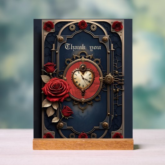 Eternal Elegance – Clockwork Heart.  Acryl Bord (Neutraal)