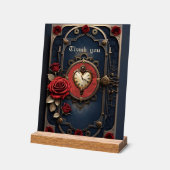 Eternal Elegance – Clockwork Heart.  Acryl Bord (Hoek)